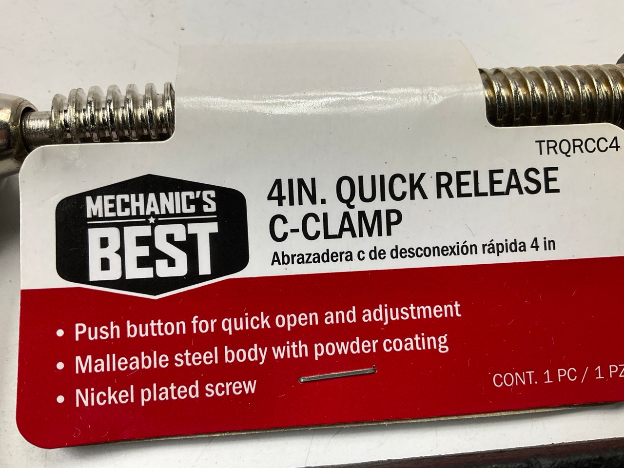 (4) Mechanics Best TRQRCC4 4'' Quick Release C-Clamp