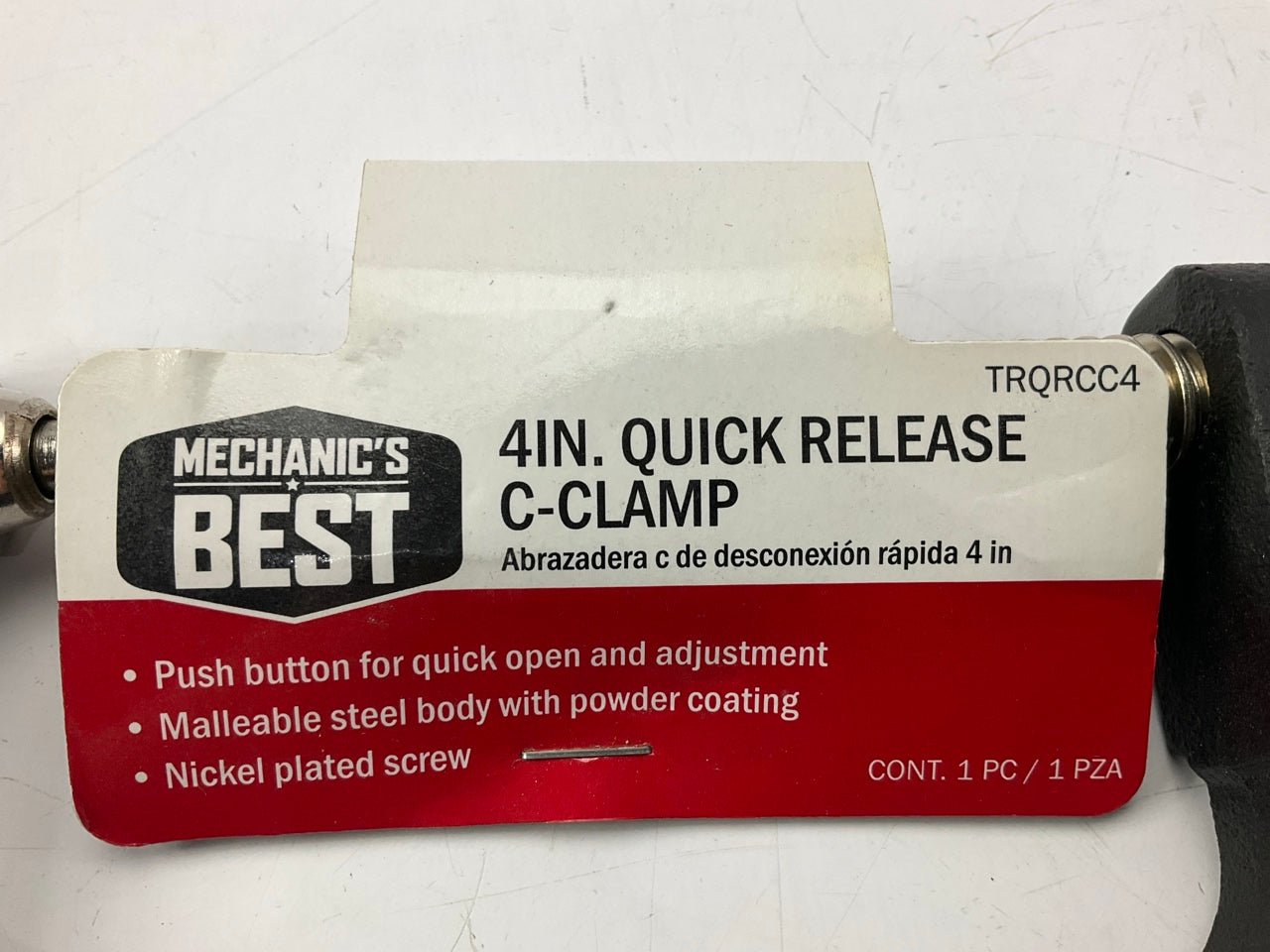 Mechanics Best TRQRCC4 4'' Quick Release C-Clamp