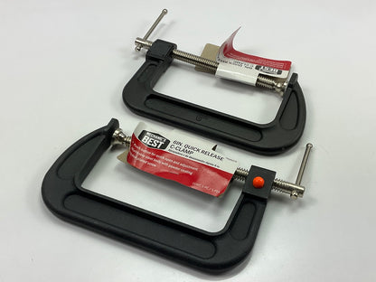 Mechanics Best TRQRCC6 QUICK RELEASE 6'' C-Clamps, PAIR