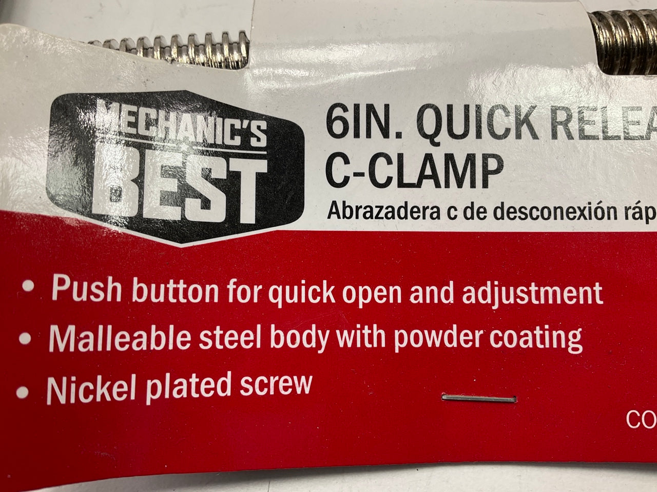 Mechanics Best TRQRCC6 QUICK RELEASE 6'' C-Clamp
