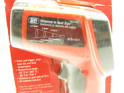 Non-Contact Infrared Laser Thermometer Gun, Digital -58° To 716° Temperature