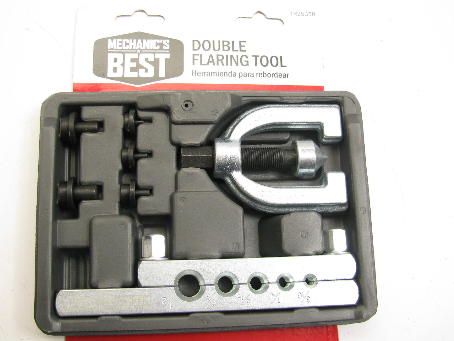 Mechanics TR25358 Double Flaring Tool Set 7 Piece 3/16'', 1/4'', 5/16'', 3/8'' & 1/2