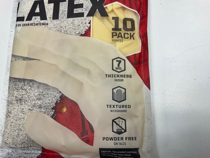 (5) 10 Packs MECHANIX WEAR 004-00-010 Latex Large Gloves, 7 Mil Thick
