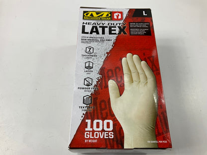 Powder Free, 7 MIL, Textured HEAVY DUTY Mechanics Latex Gloves LARGE, 500 PACK