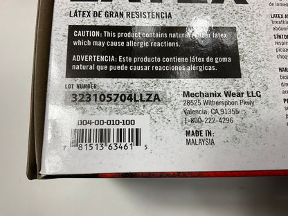 Powder Free, 7 MIL, Textured HEAVY DUTY Mechanics Latex Gloves LARGE, 500 PACK