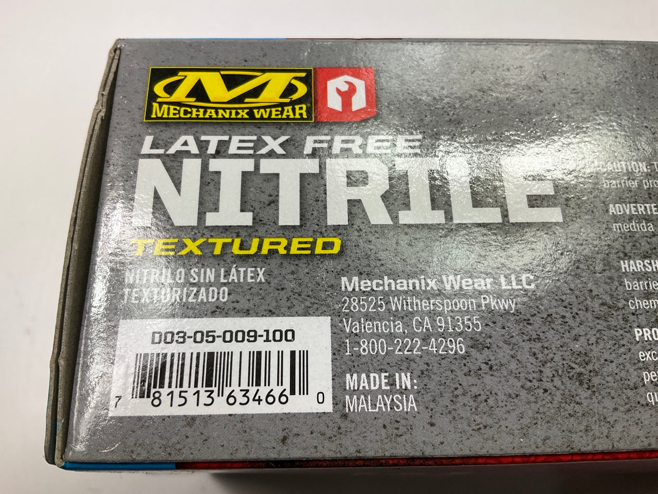 (5) PACKS Mechanix Wear D13-05-009-100 Latex Free Medium Gloves, Nitrile, 5 Mil