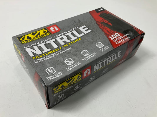 Mechanix Wear D13-05-010-100  Powder-free Nitrile Gloves, LARGE, 5 MIL, 100 Pack