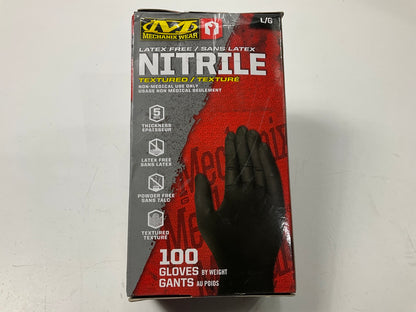 Mechanix Wear D13-05-010-100  Powder-free Nitrile Gloves, LARGE, 5 MIL, 100 Pack