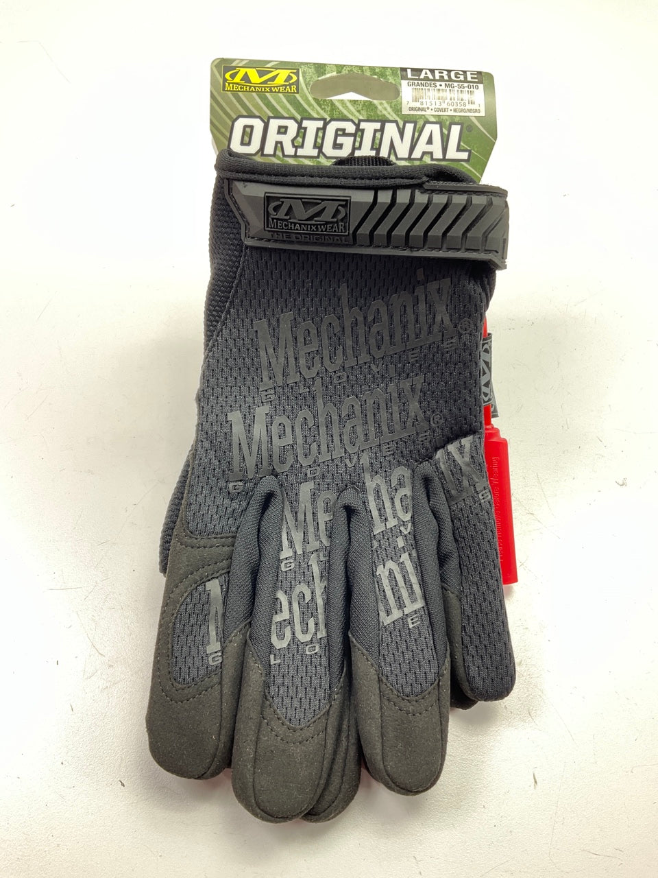 Mechanix Wear MG-55-010 ''The Original'' Black Work Gloves, Large