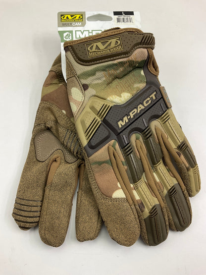 Mechanix Wear MPT78010 M-Pact Work Gloves, Size Large, Camo Pattern