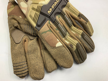 Mechanix Wear MPT78010 M-Pact Work Gloves, Size Large, Camo Pattern