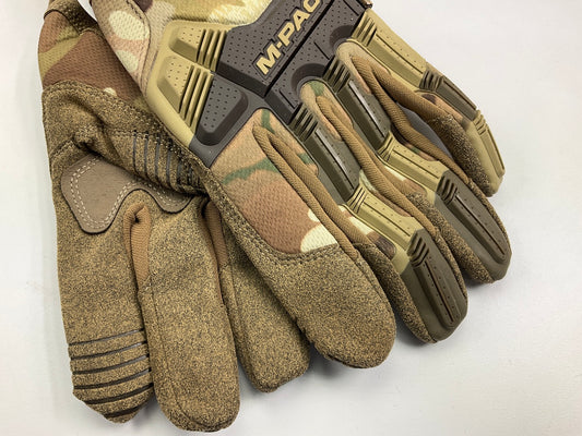 Mechanix Wear MPT78010 M-Pact Work Gloves, Size Large, Camo Pattern