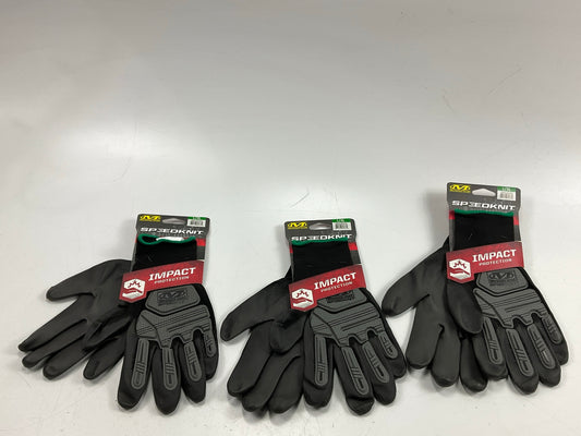 (3) Mechanix Wear S5CD-05-540 Speedknit Gloves Impact Protection Size L / XL