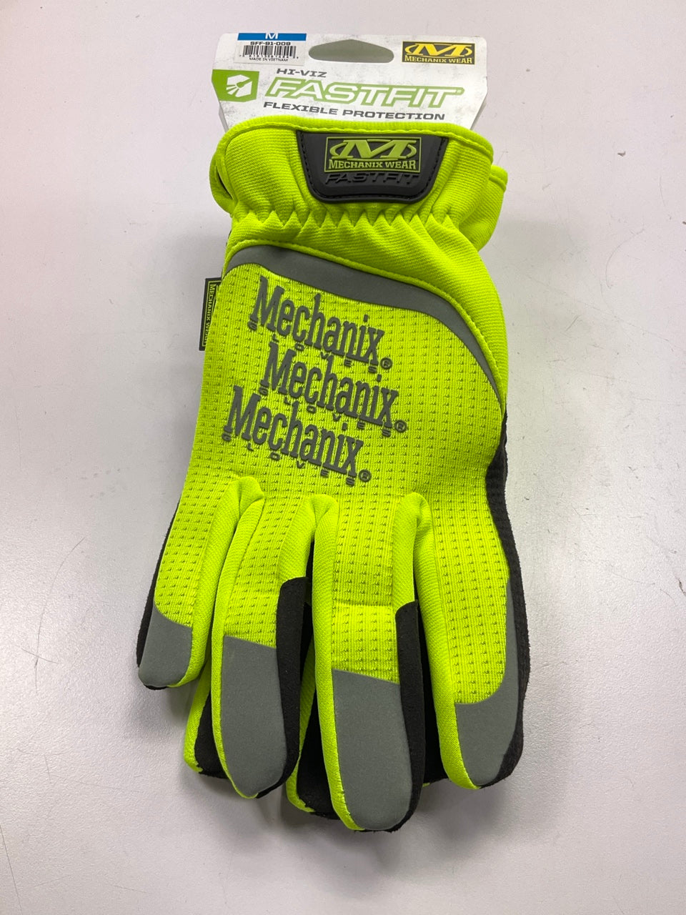 Mechanix Wear SFF-91-009 Hi-Viz Yellow Safety Fast-Fit Gloves Size M