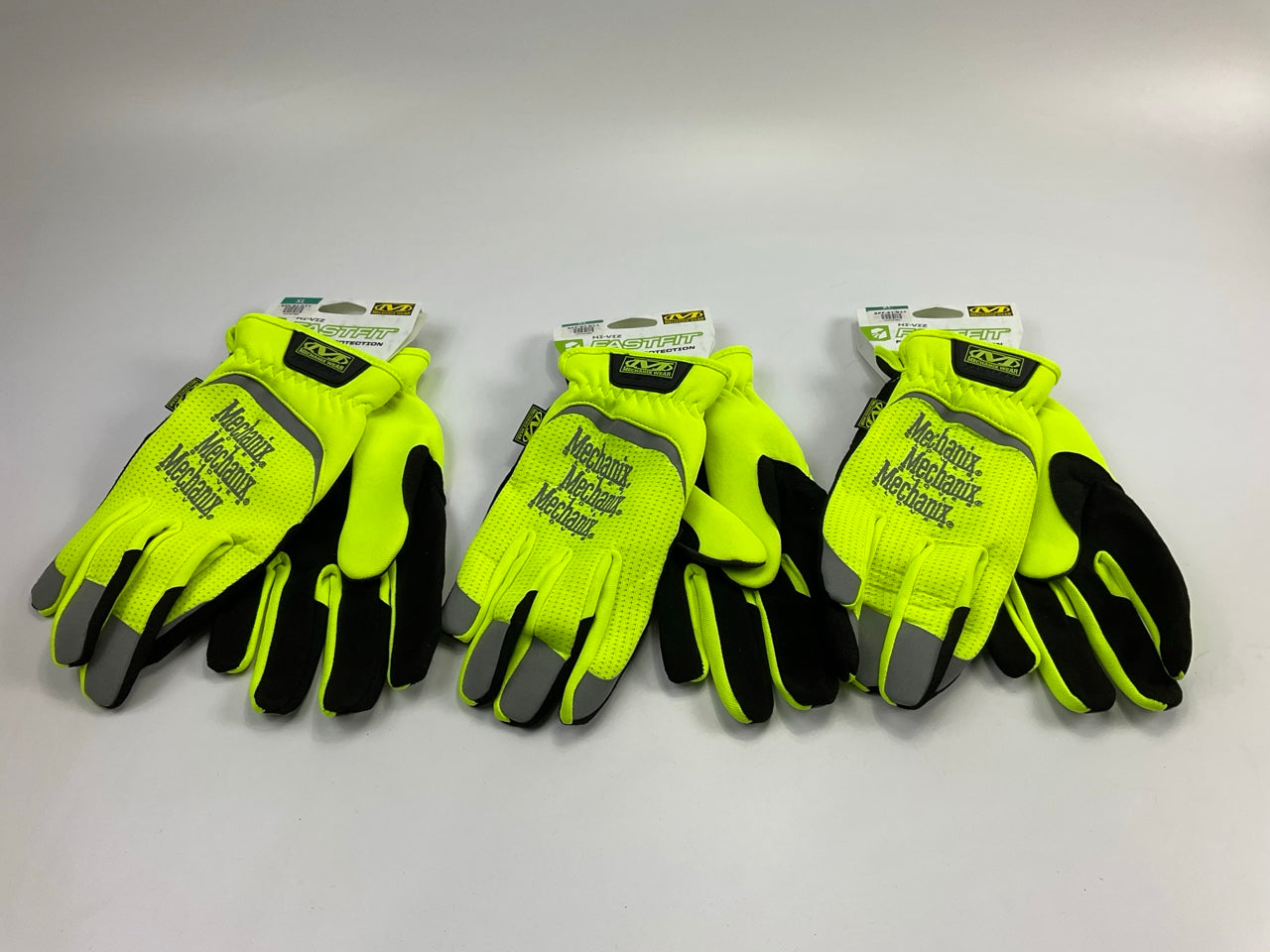 (3) PACKS Mechanix Wear SFF-91-011 FastFit HiViz Touchscreen Capable Gloves (XL)