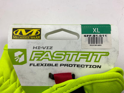 (3) PACKS Mechanix Wear SFF-91-011 FastFit HiViz Touchscreen Capable Gloves (XL)