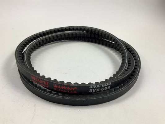 Megadyne 3VX-600 VX-Wedge Industrial Accessory Drive Belt - 3/8'' X 60''