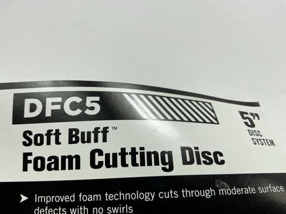 Meguiar's DFC5 Soft Backing Pad DA (Dual Action) 5'' Foam Cutting Buff Disc