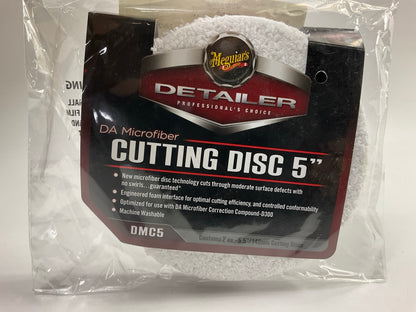 Meguiar's DMC5 5'' One DA Microfiber Cutting Disc, (Pack Of 2)