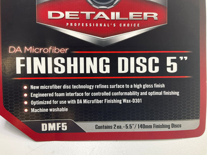 Meguiars DMF5 DA Microfiber Finishing Pad 5'',  2-Pack
