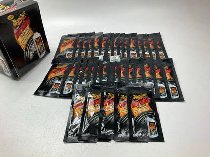 Pack Of 35 - Meguiars G124001T  Hot Shine Tire Gel, Individual Pouches, 0.5oz Ea