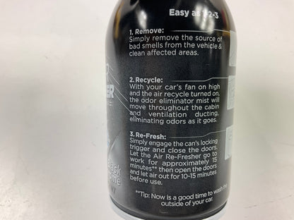 Meguiars G181302 Whole Car Air Re-Fresher Odor Eliminator Mist, Black Chrome