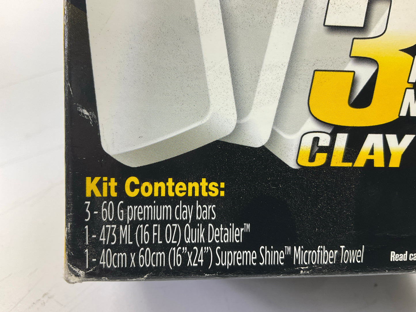 Meguiar's G191700 SMOOTH SURFACE CLAY KIT 2 Clay Bars Quick Detailer Microfiber