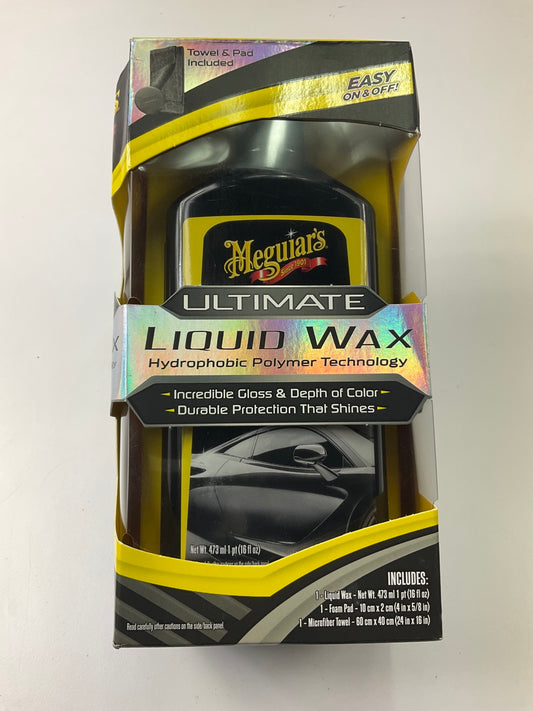 Meguiars G210516 Ultimate Liquid Wax Long-Lasting Easy To Use Synthetic Wax 16oz