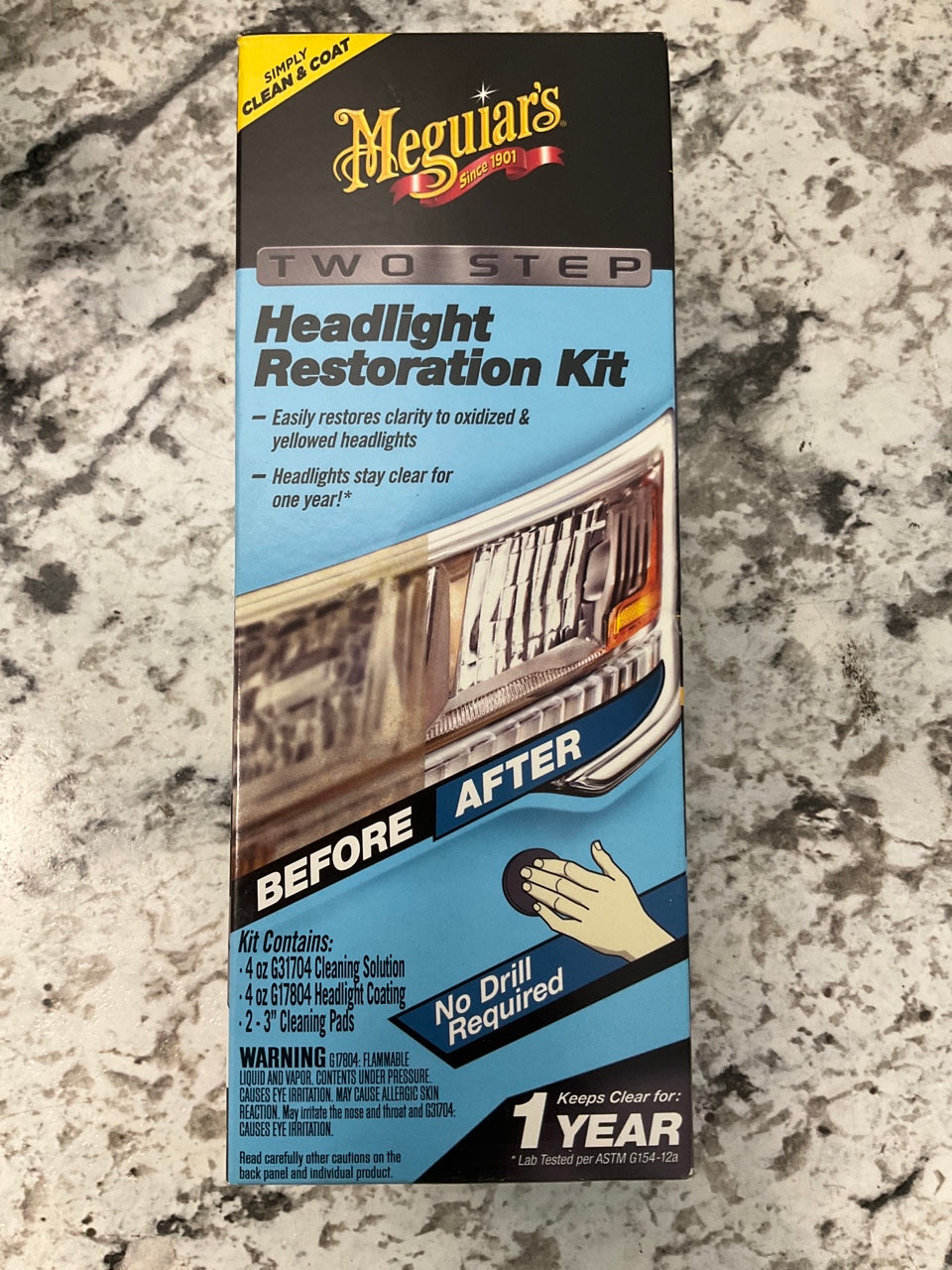 Meguiars G2970 Two Step Headlight Head Lamps Restoration Kit
