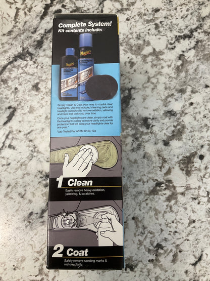 Meguiars G2970 Two Step Headlight Head Lamps Restoration Kit