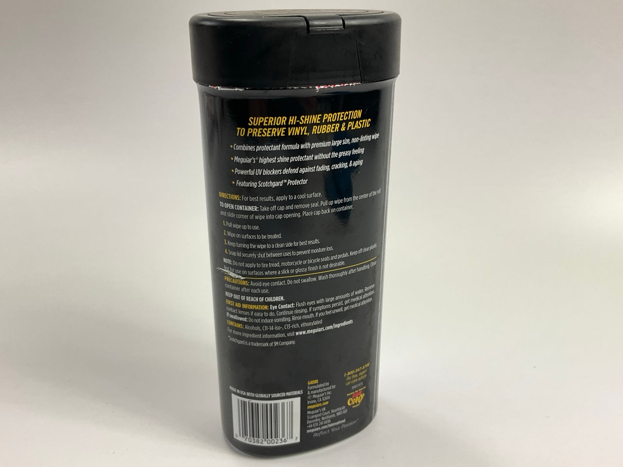 Meguiar's G4000 Supreme Shine Non-Greasy Formula Wipes Auto Surface Protection