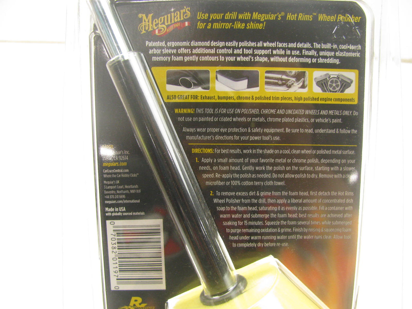 Meguiars G4400 Hot Rims Wheel Polishing Tool