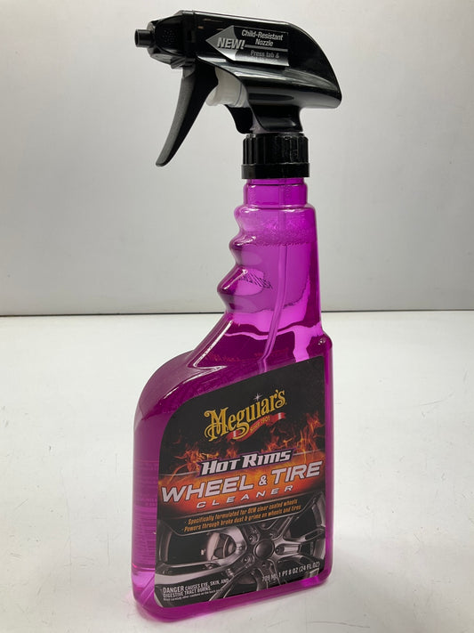 Meguiar's G9524 Hot Rims Wheel And Tire Cleaner, 24 Oz, Spray