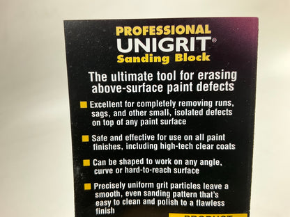 Meguiar's K1500  1,500 Grit Mirror Glaze Professional Unigrit Sanding Block