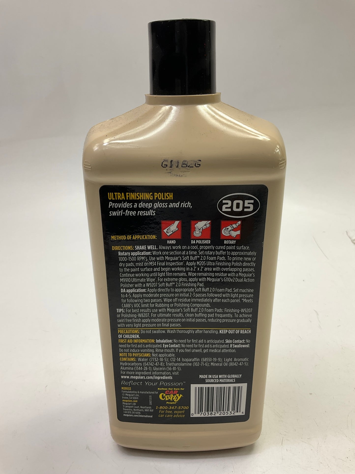 Meguiars M20532 Mirror Glaze Ultra Finishing Polish For Car/Auto Detailing 32oz