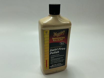 Meguiar's M8232 Mirror Glaze Swirl Free Polish, 32 Oz - Removes Swirl Marks