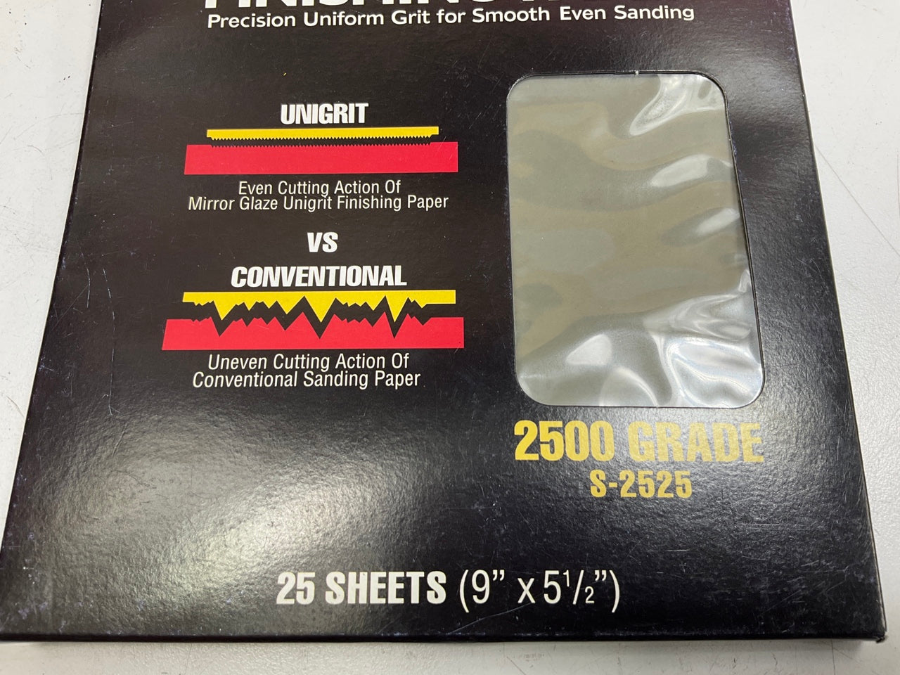 Meguiar's S2025 Mirror Glaze Unigrit Finishing Sand Paper 2000 Grit (25 Sheets)