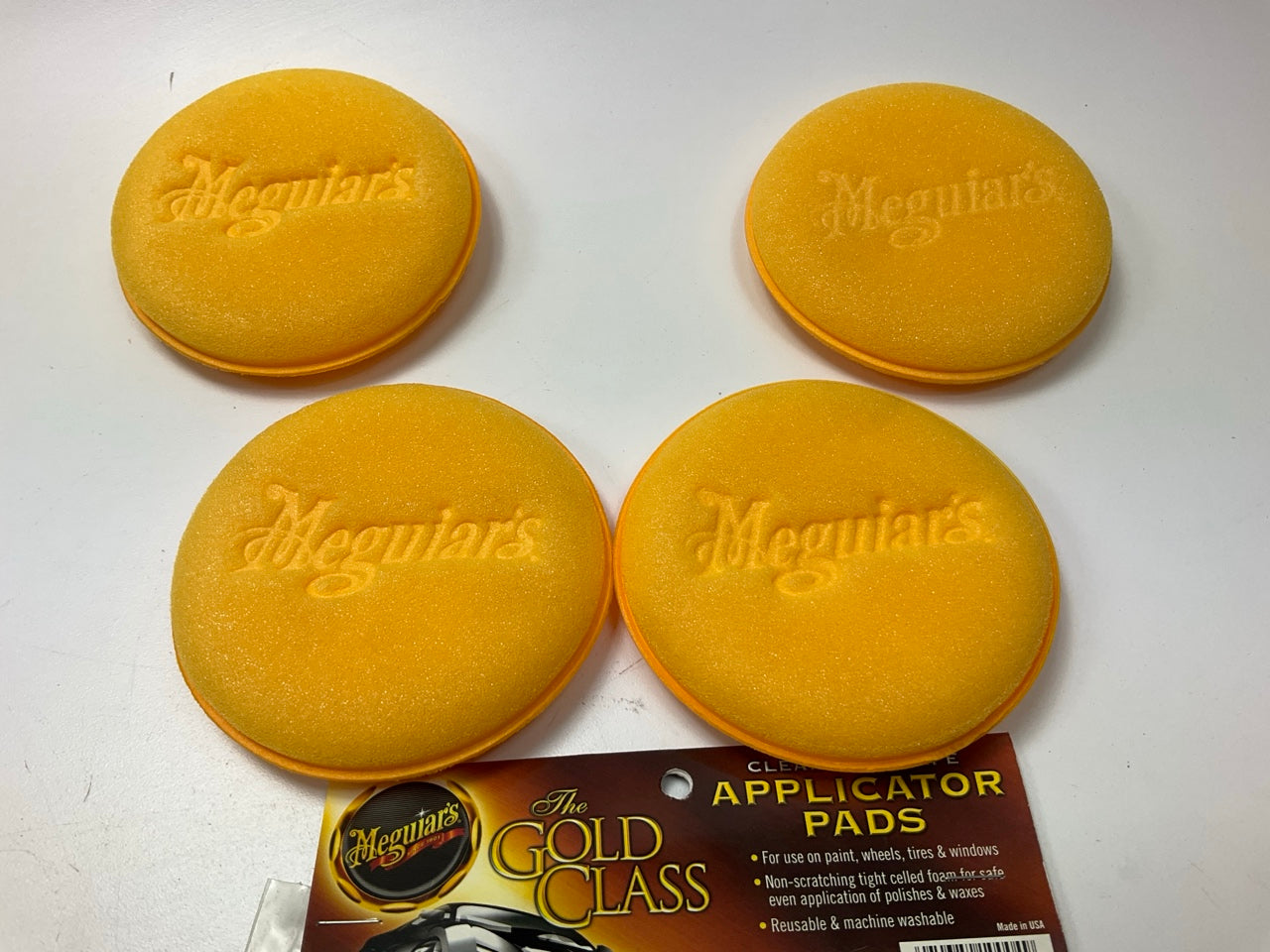 Meguiar's W0004 4'' Foam Applicator Pads, 4 Count - Ultra-Soft
