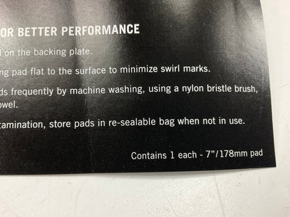 (2) Meguiars WRFF7 Soft Buff Rotary Foam Finishing Buffing Pad 7''