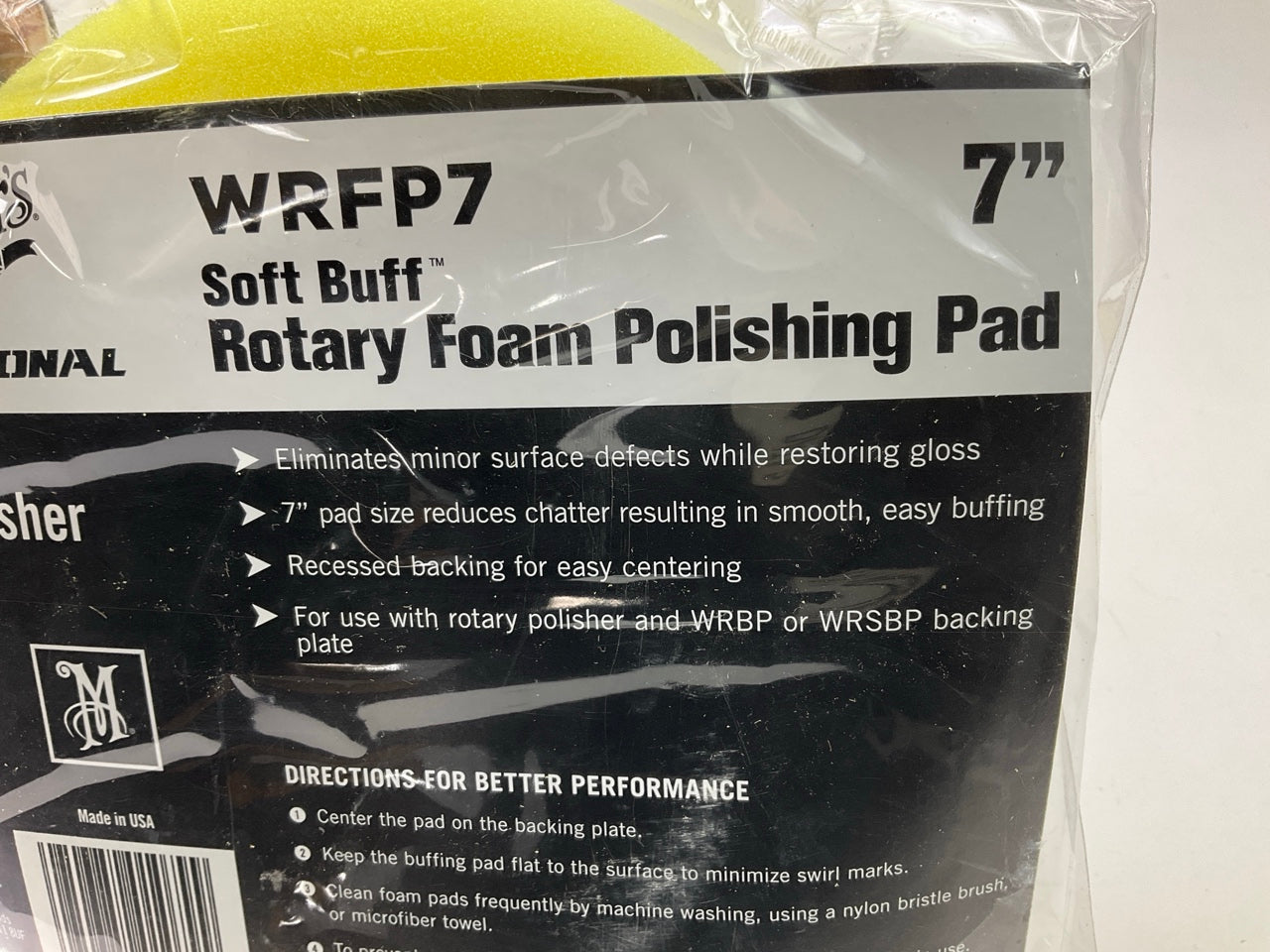 (2) Meguiar's WRFP7 Soft Buff 7'' Rotary Foam Polishing Buffing Pad