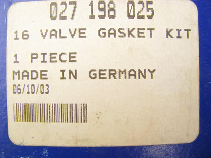 Meistersatz 027198025 Valve Cover Gasket Set 1987-93 VW 1.6L 1.8L 2.0L 2.8L