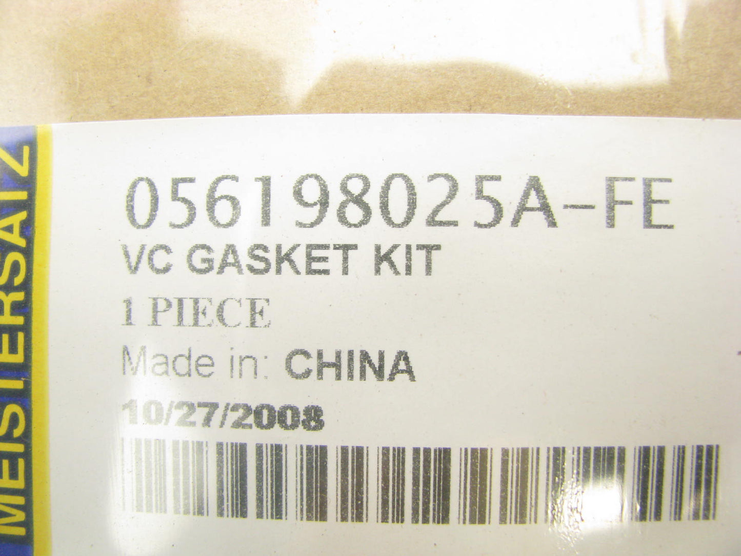 Meistersatz 056198025A-FE Valve Cover Gasket 75-90 VW 1.5L 1.6L 1.7L 1.8L 2.0L