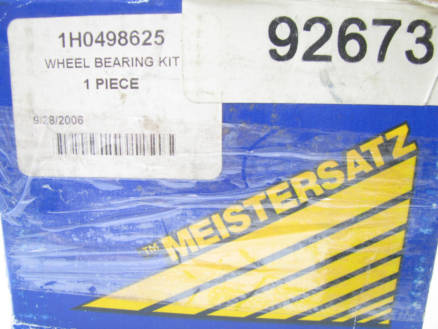 Meistersatz 92673 Front Wheel Bearing Kit Replaces # 1H0498625