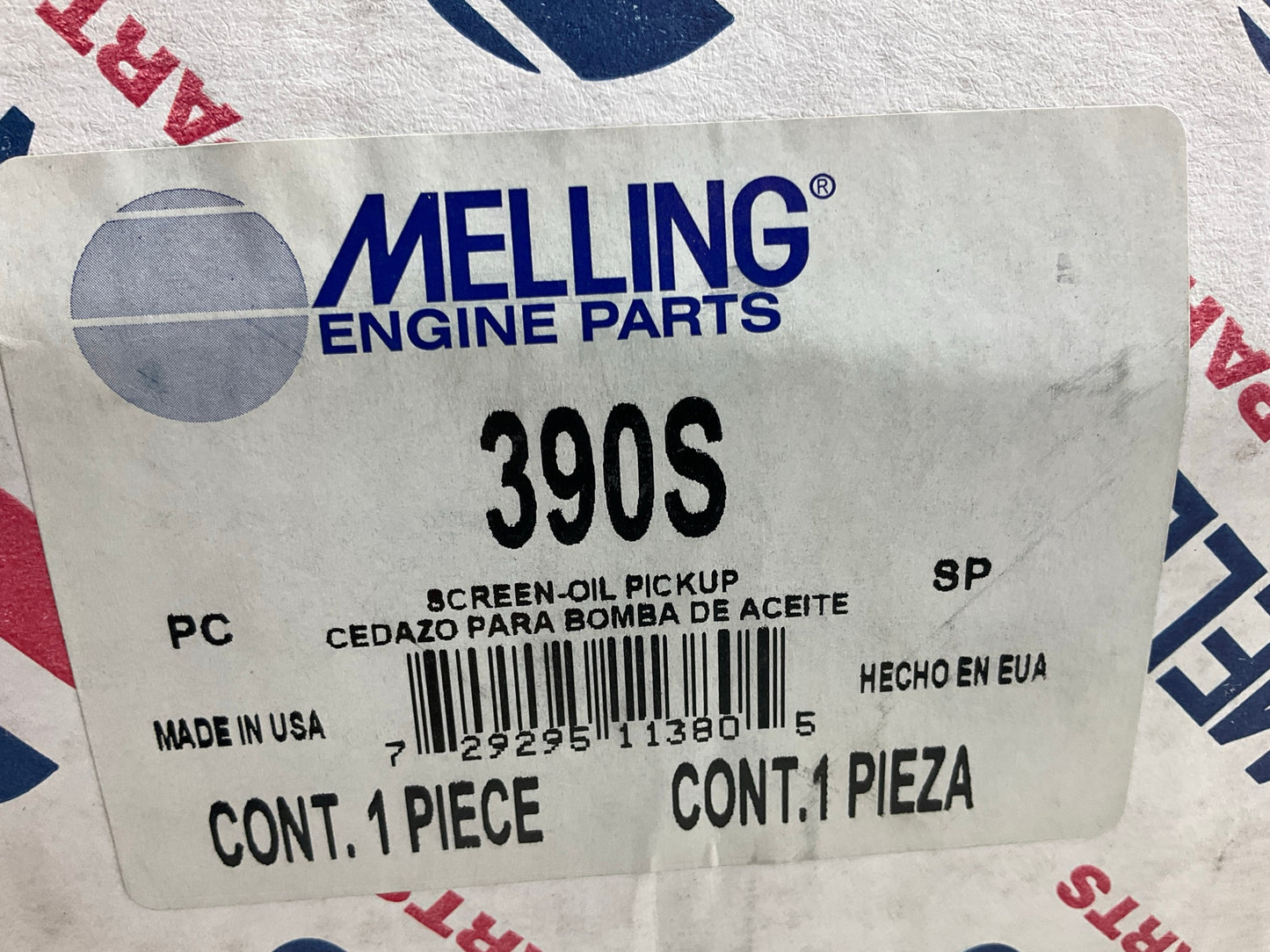Melling 390S Engine Oil Pump Pickup Tube And Screen