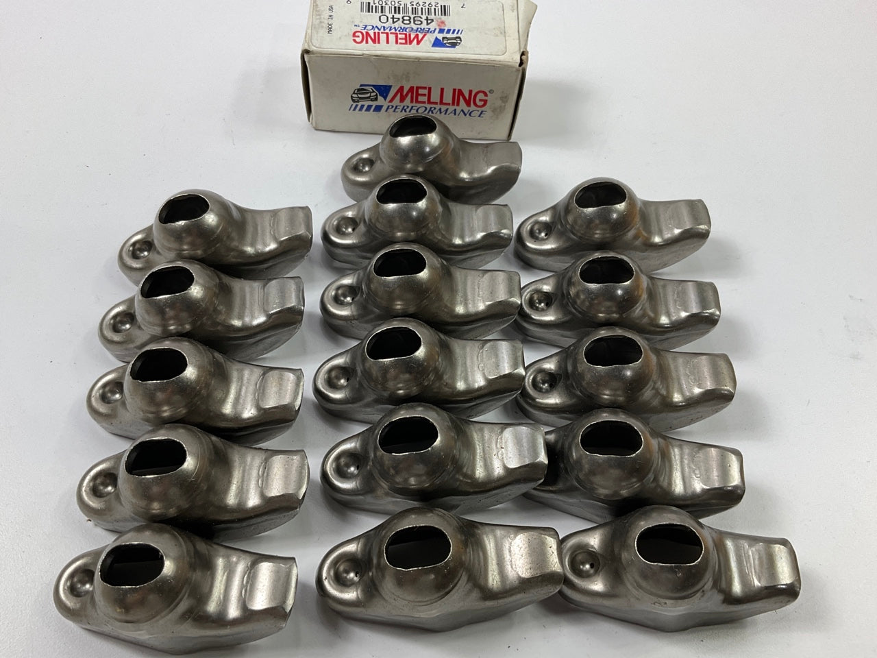 (16) Melling 49840 Performance Rocker Arms, 1.5 Ratio, Small Block Chevy SBC V8