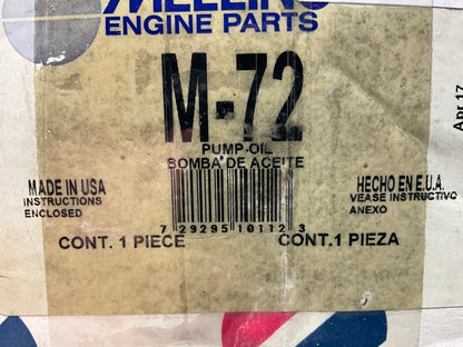 Melling M72 Stock Oil Pump WO Gasket STD Volume/Pressure For Chrysler 318-360 LA