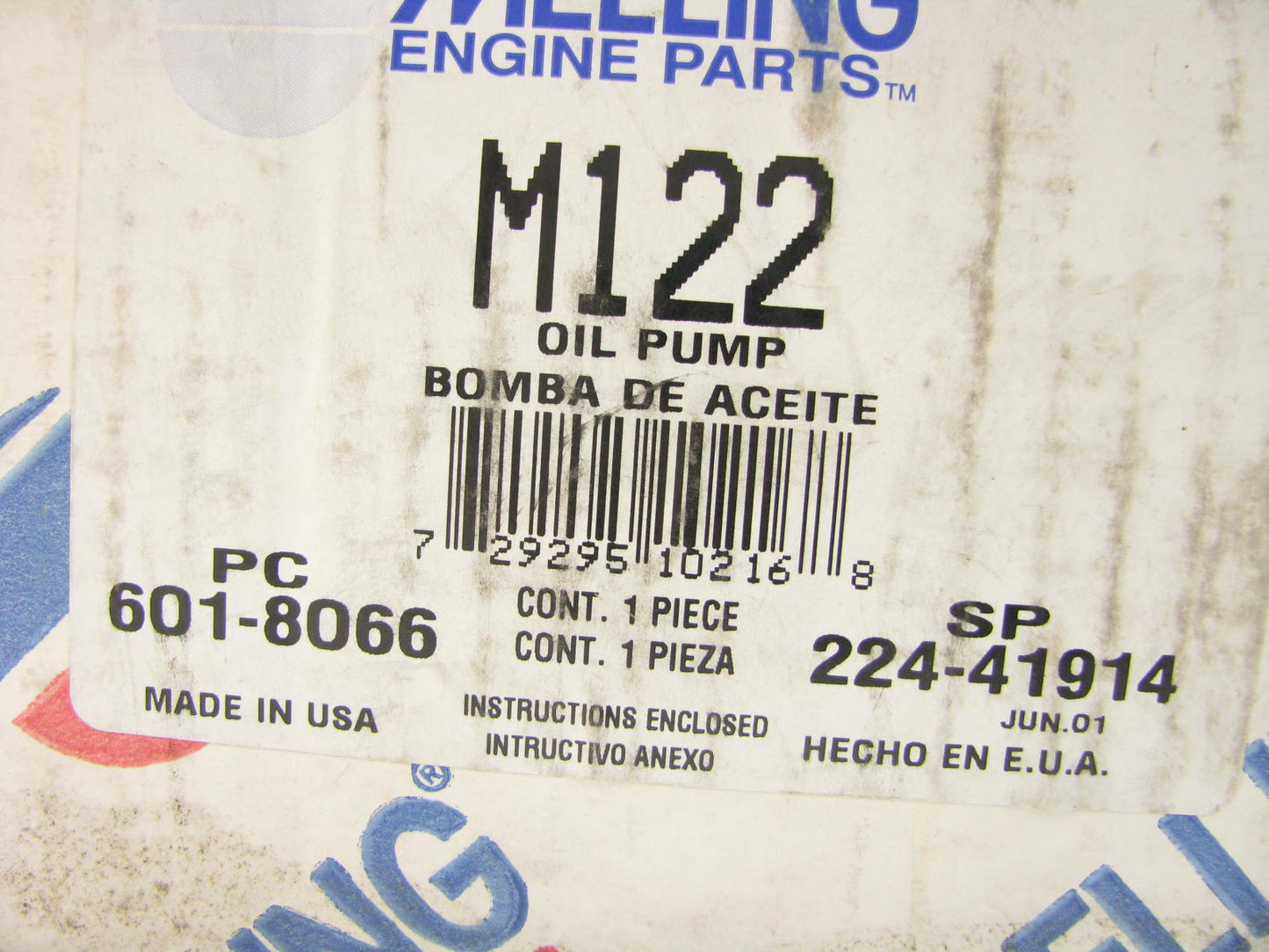 Melling M122 Engine Oil Pump For 1976-1989 Dodge 2.0L 2.6L