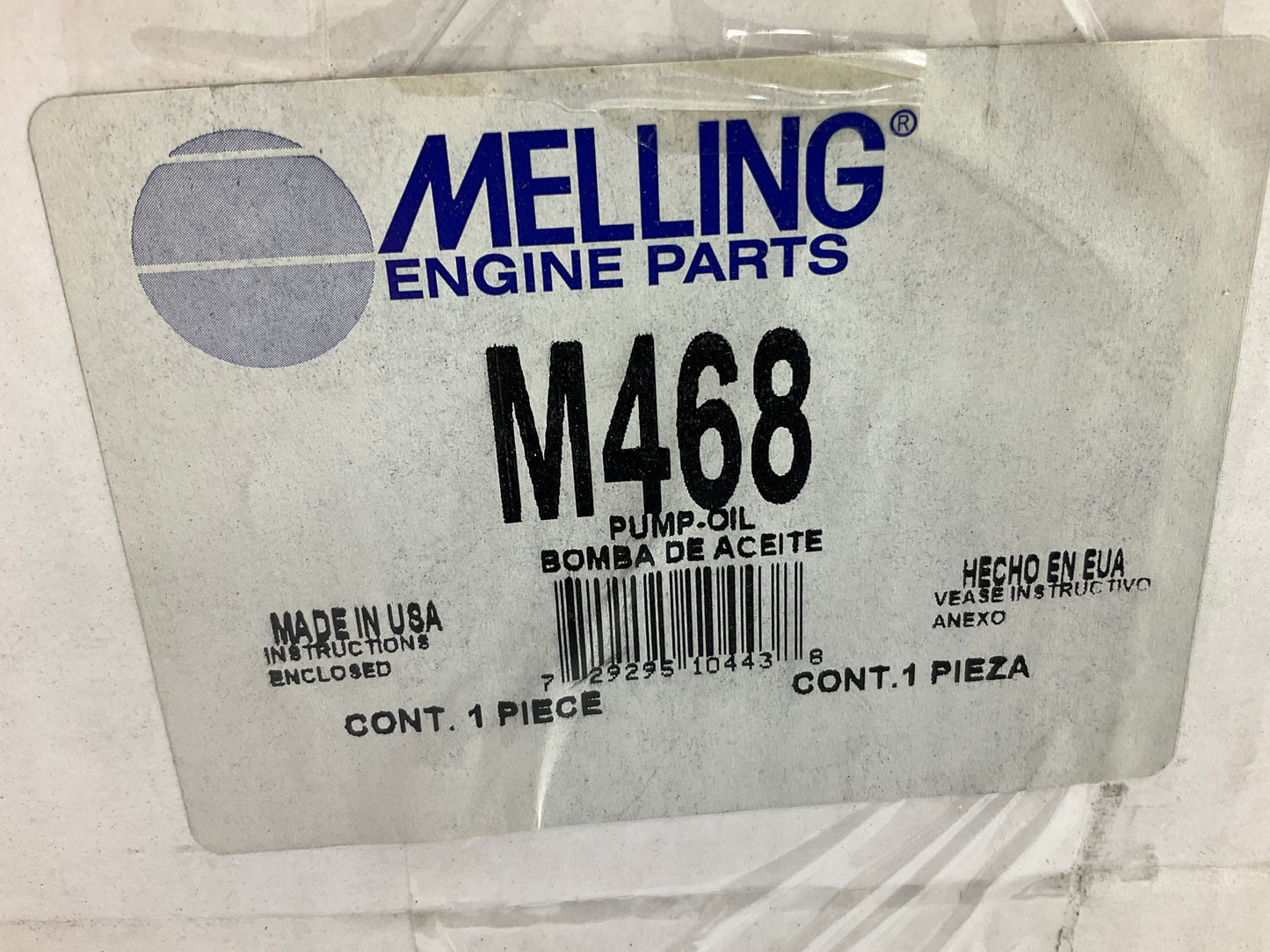 Missing Gaskets And Seal - Melling M468 Engine Oil Pump (Pump Only, As Shown)