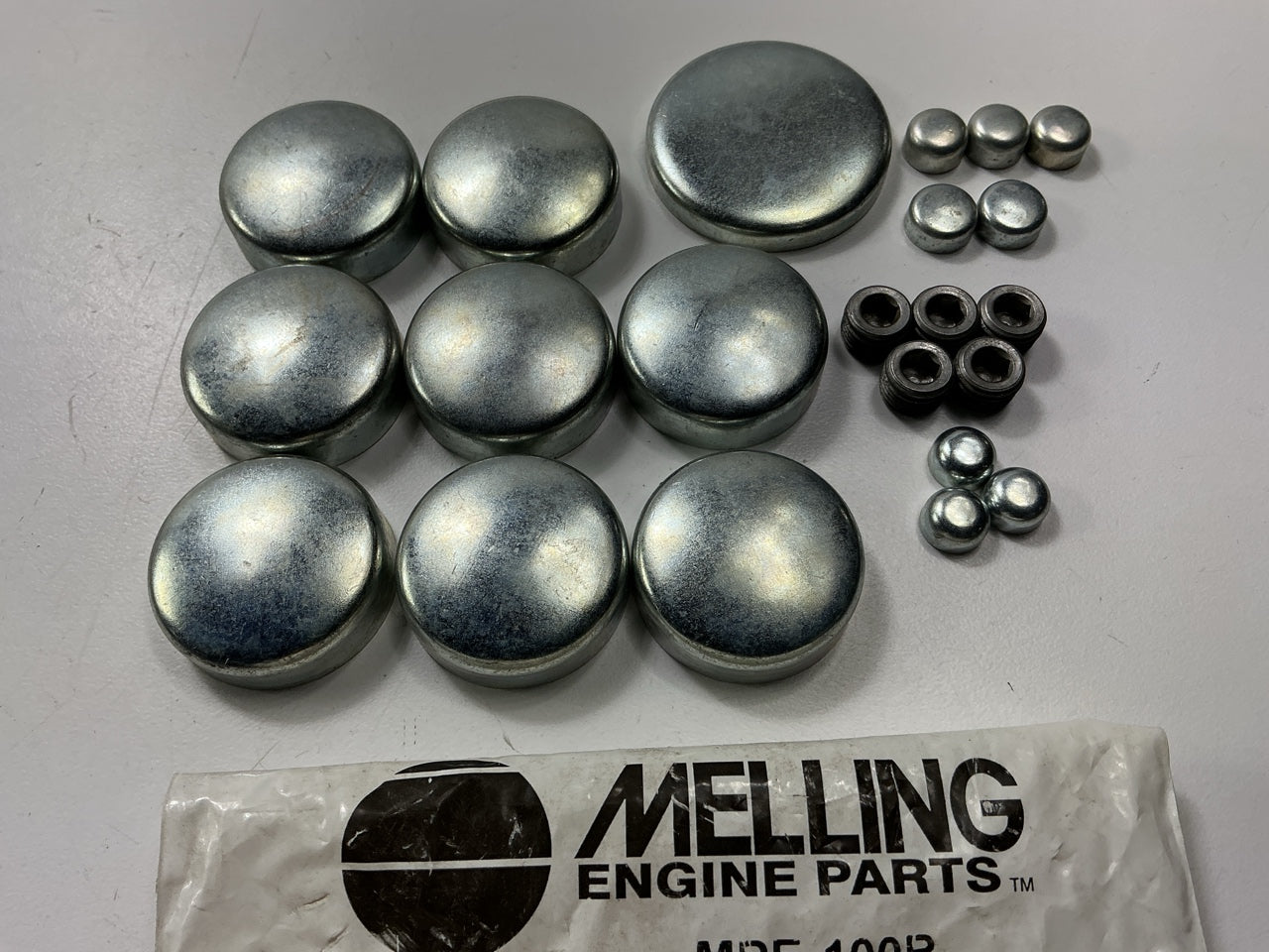 Melling MPE-100R Freeze Expansion Plug Kit - SBC Chevy 283 305 327 350 383