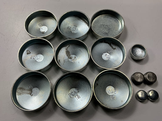 Melling MPE-115R Freeze Expansion Plug Set, Steel - Pontiac 326 400 428 455 V8
